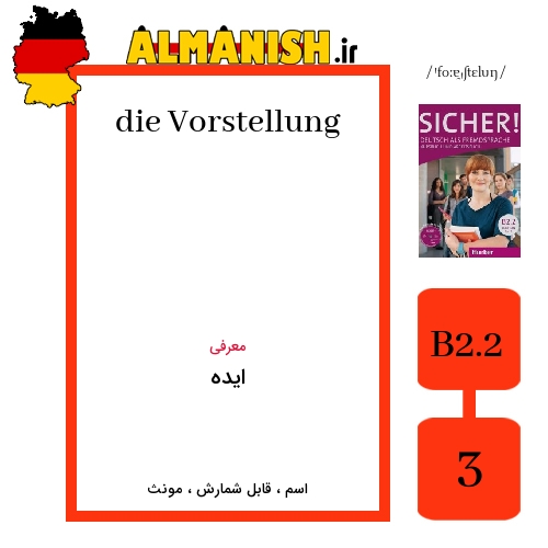 Vorstellung به فارسی ایده به آلمانی
