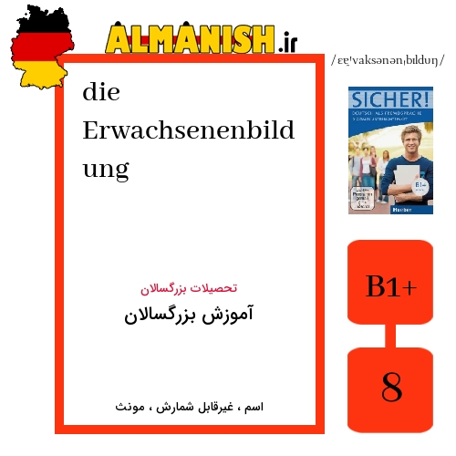Erwachsenenbildung به فارسی آموزش بزرگسالان به آلمانی